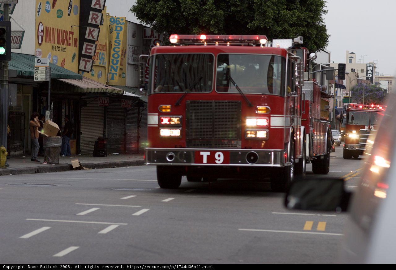Fire Truck Responding to Emergency