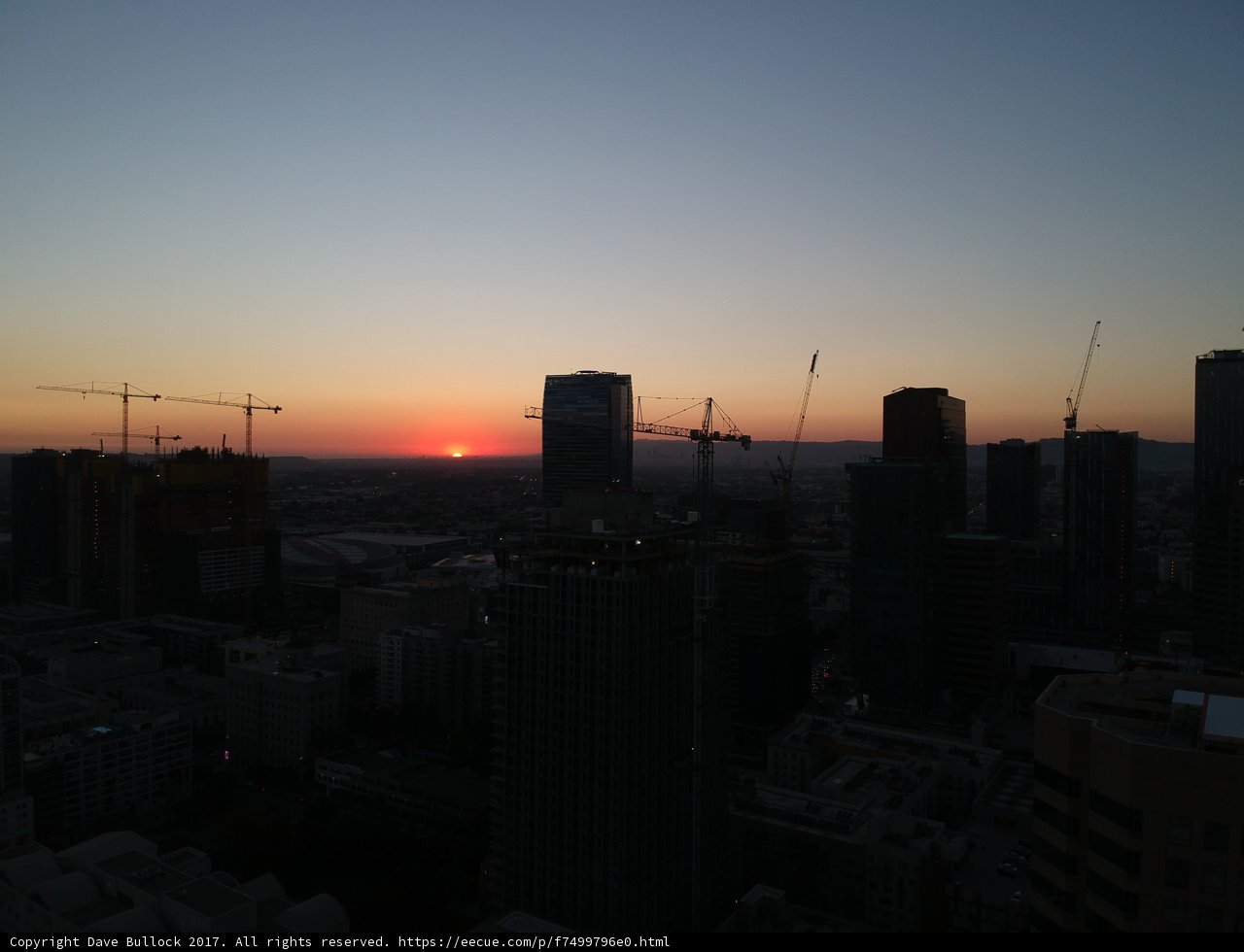 Sunset Over the Los Angeles Skyline