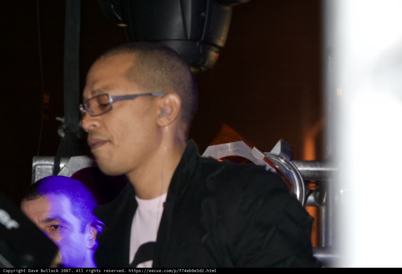 LTJ Bukem in Pink and Glasses