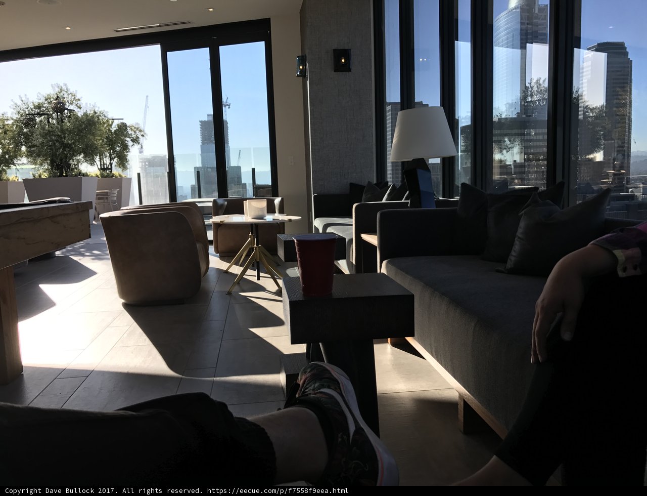 Relaxing in the Penthouse Living Room