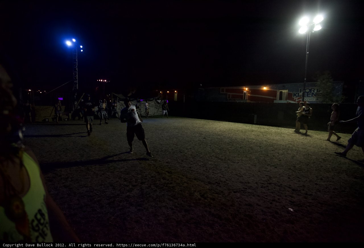 Nighttime Soccer Game Under the Lights
