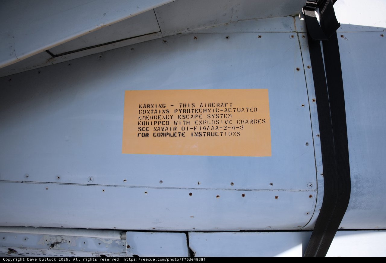 Aircraft Emergency Escape System Warning Label