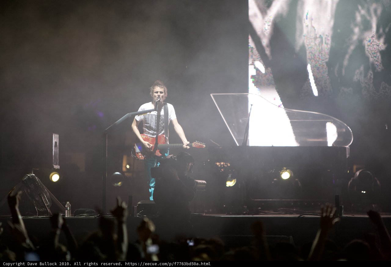 Matthew Bellamy Rocking Coachella Stage with his Guitar