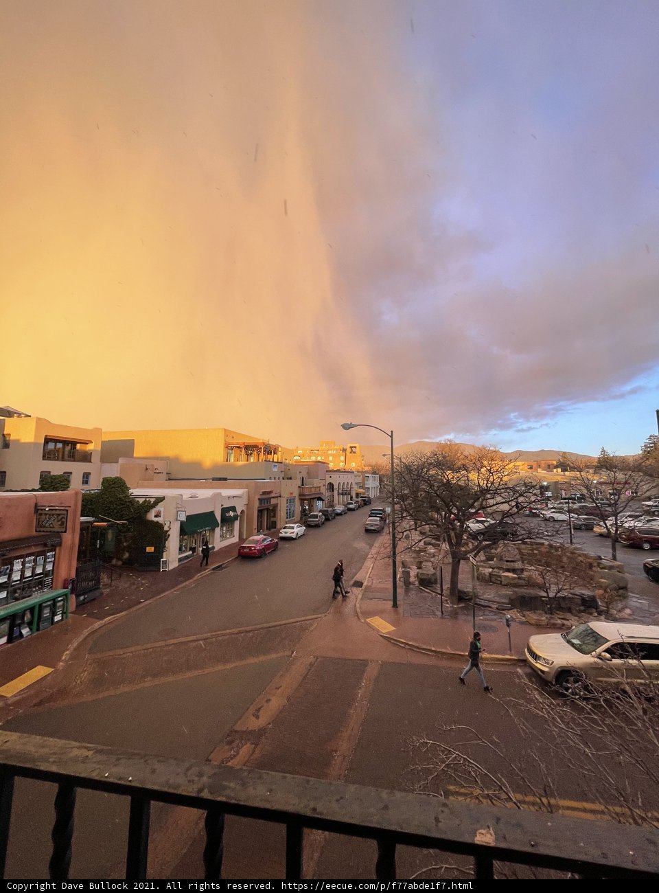 Rainbow Over Santa Fe's Urban Landscape