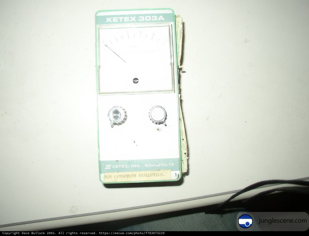 Close-Up of Vintage Car Meter