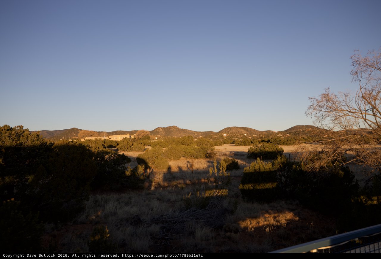 Golden Hour Over New Mexico High Desert Landscape