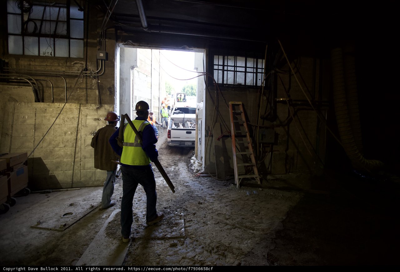 Garage Workers in Safety Vests