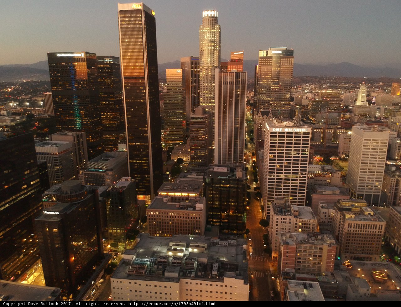 Above the Los Angeles Skyline