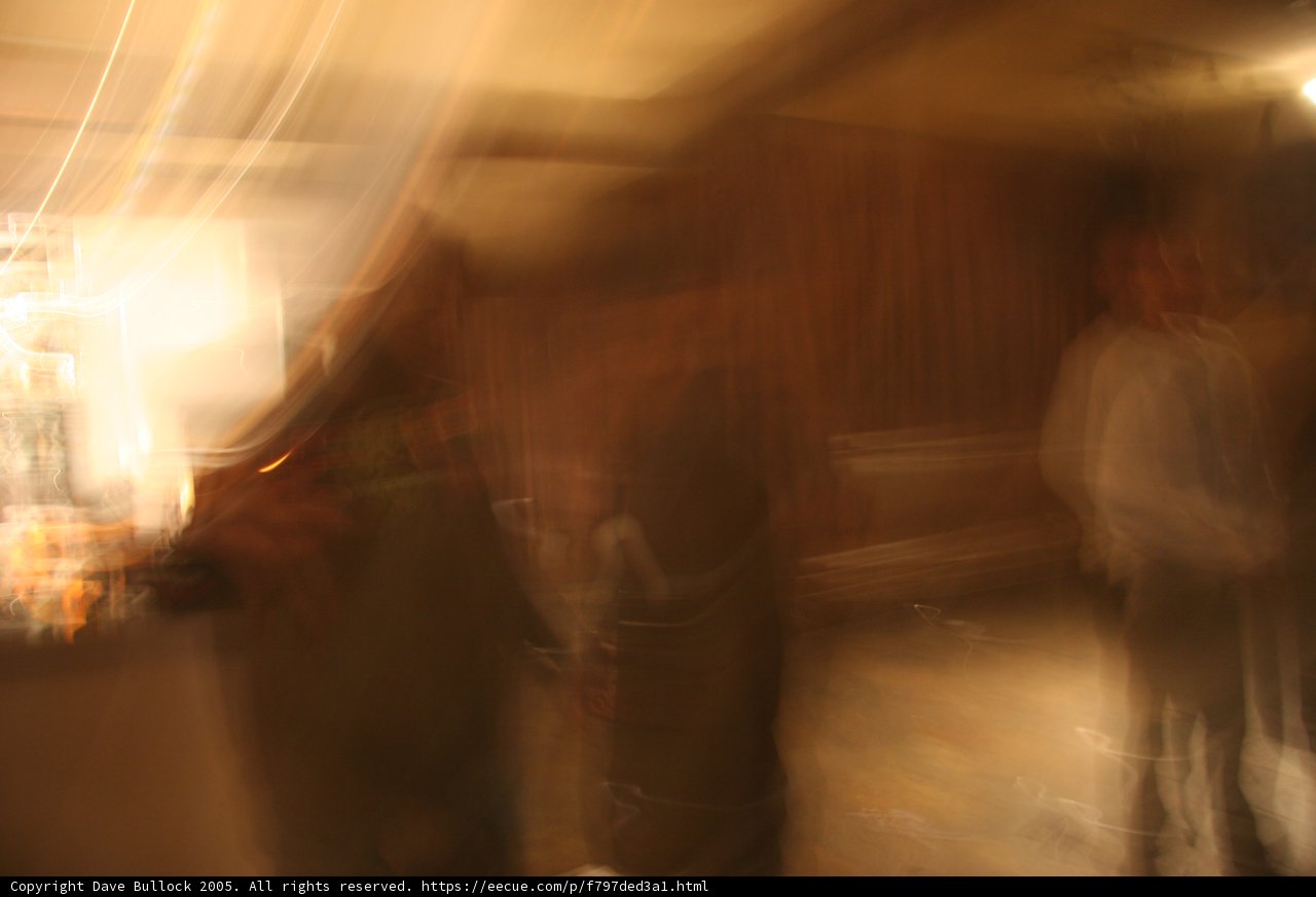 Blurry Silhouettes in Urban Transportation Hub