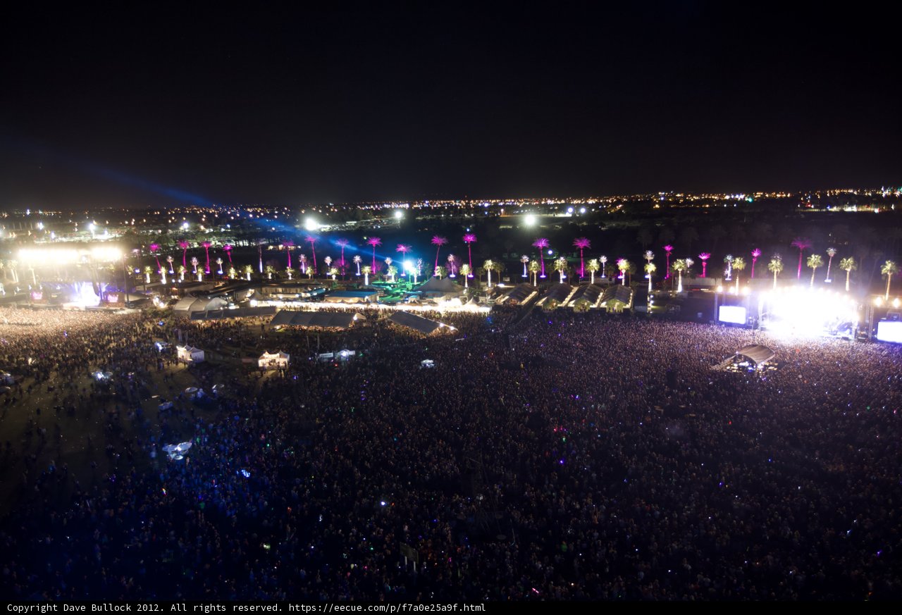 Lighting Up the Night: Excitement at Coachella Music Festival