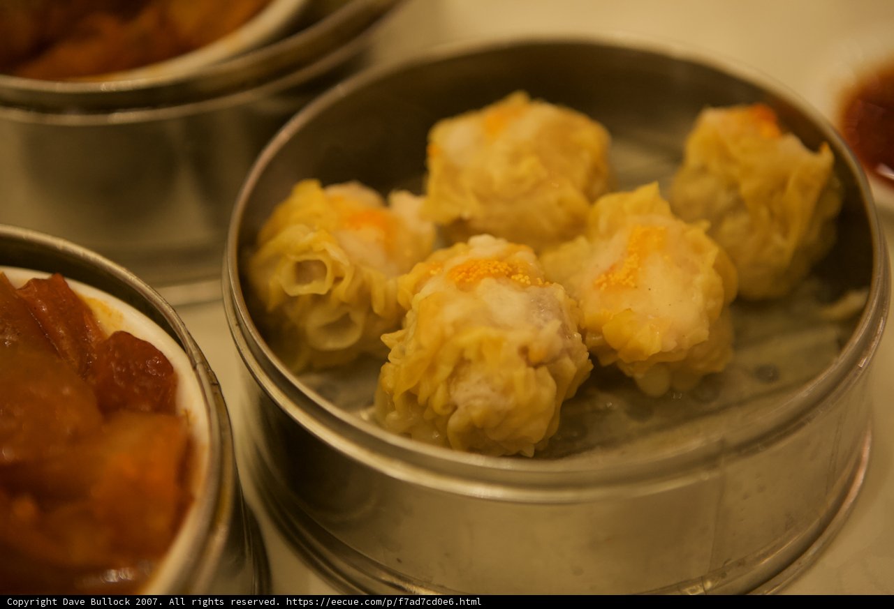 Delicious Dumplings in Metal Container