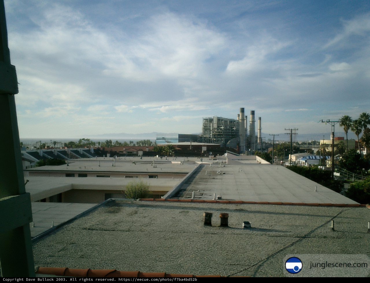 Urban Skyline from Rooftop