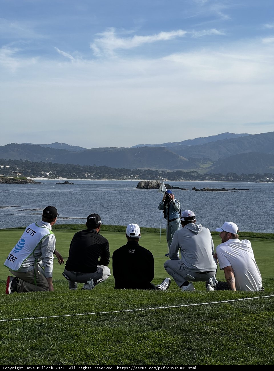 Spectators Enjoying a Day of Golf at Pebble Beach