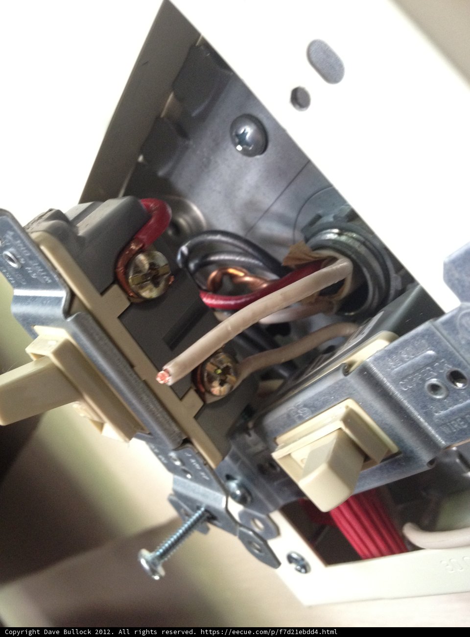 Electrical Box with Wires and Screws