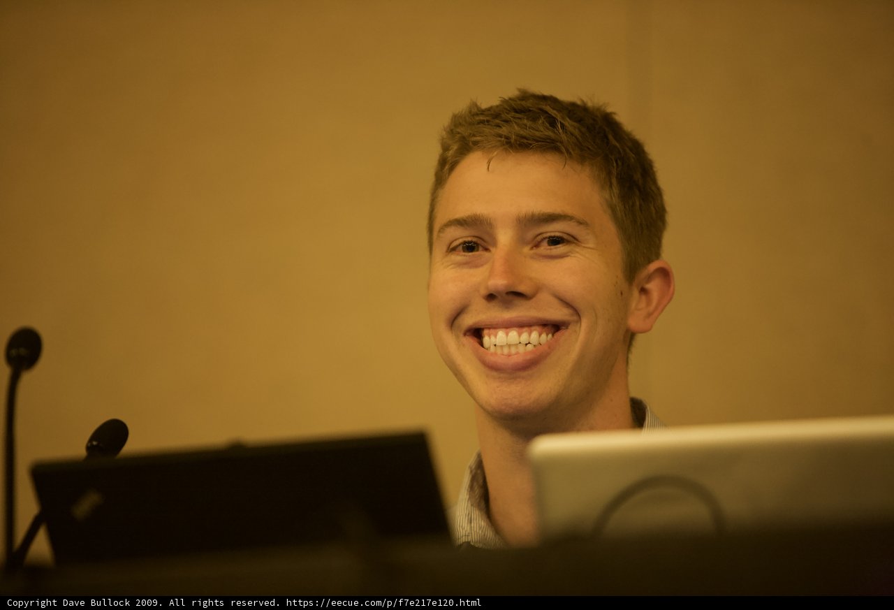 Happy Man Working on His Laptop