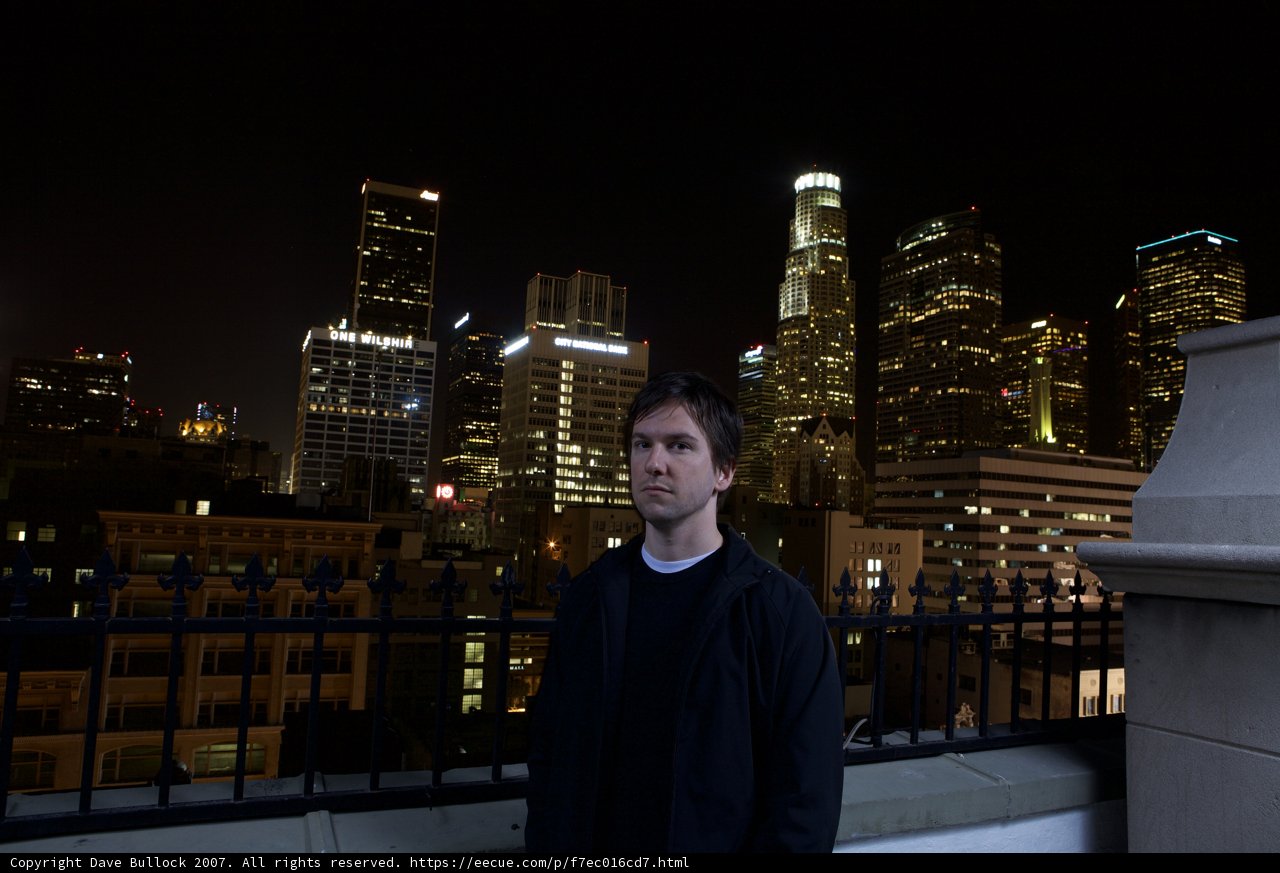City Night Skyline View