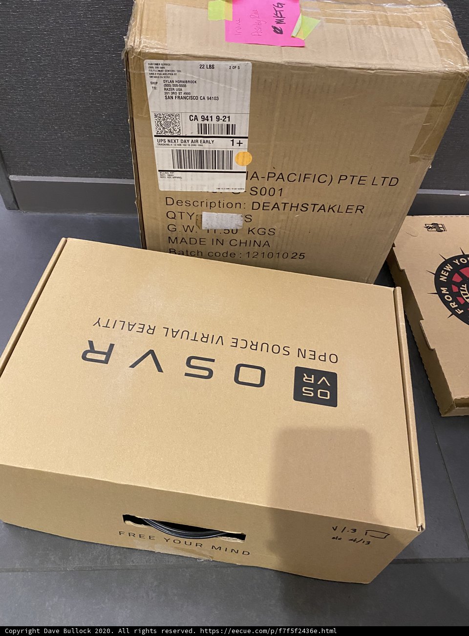 Two Cardboard Boxes Ready for Delivery