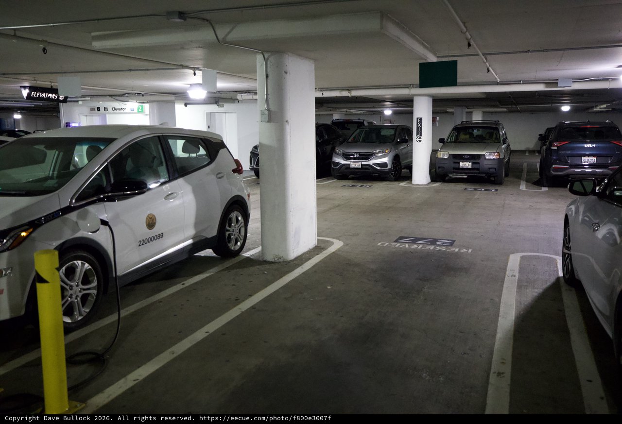 Underground Parking Garage with Multiple Vehicles