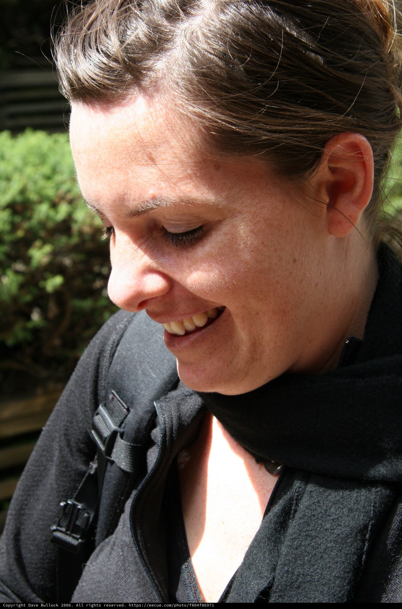 Candid Smile in Golden Afternoon San Francisco Light