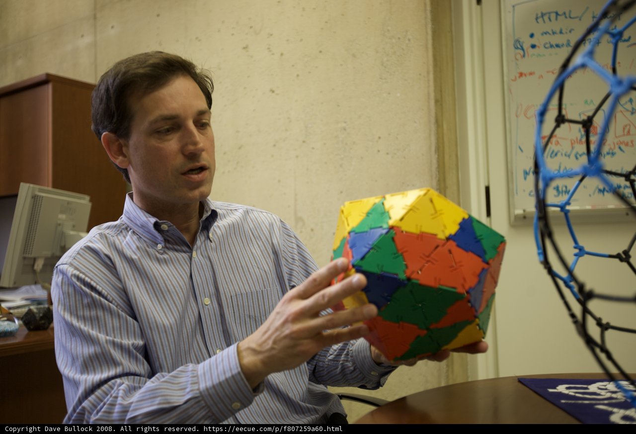 Colorful Sphere in Man's Hands