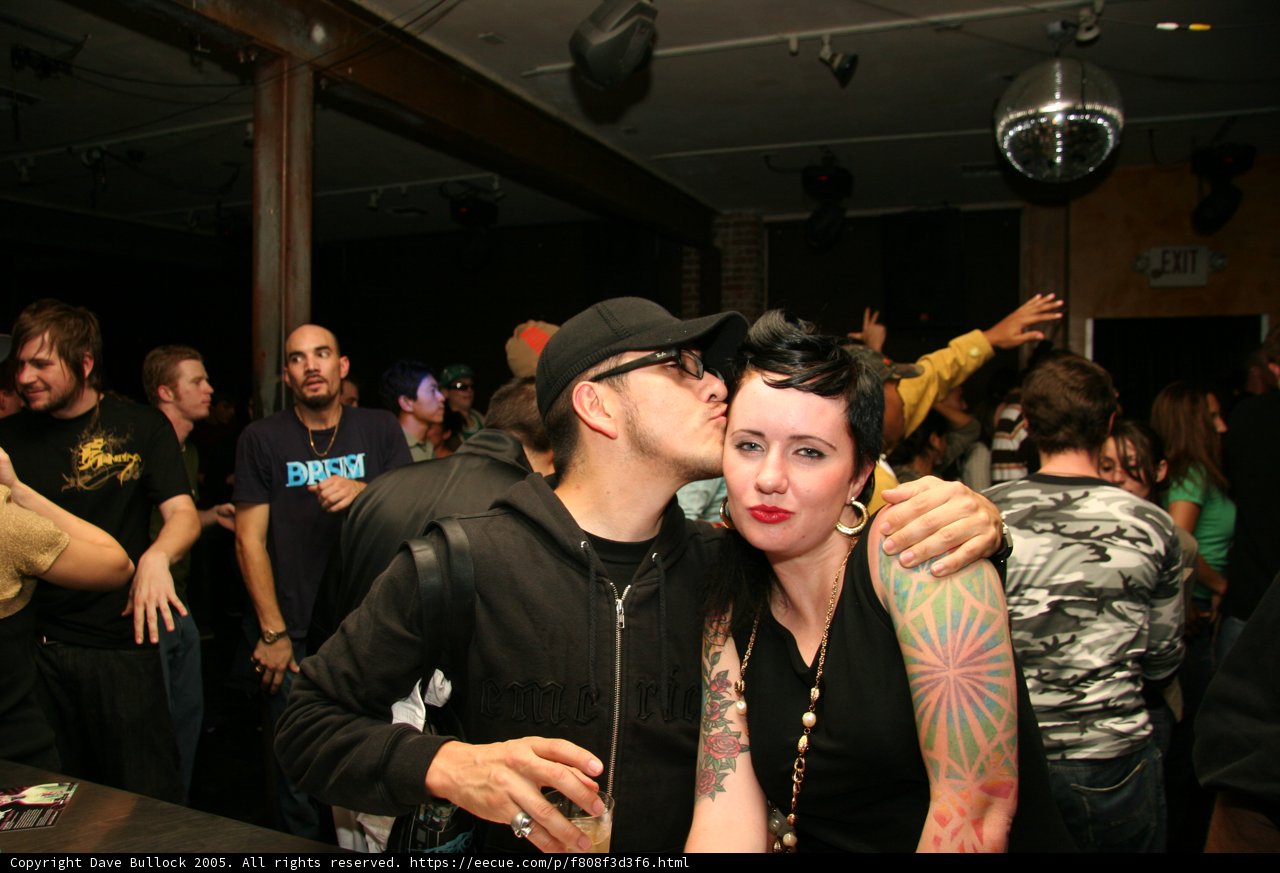 Midnight Kiss in the Urban Nightclub