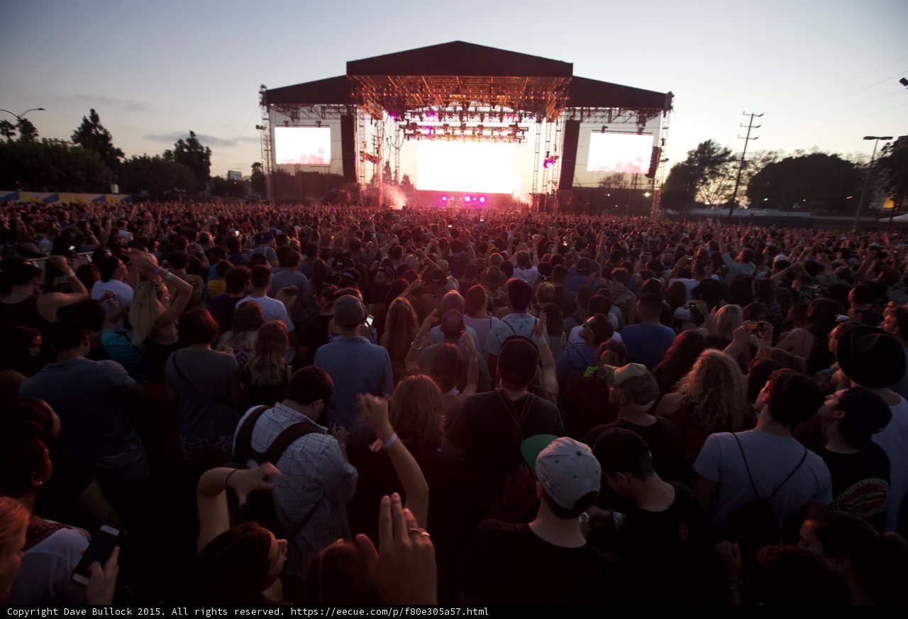 Hands Raised Sunset Stage