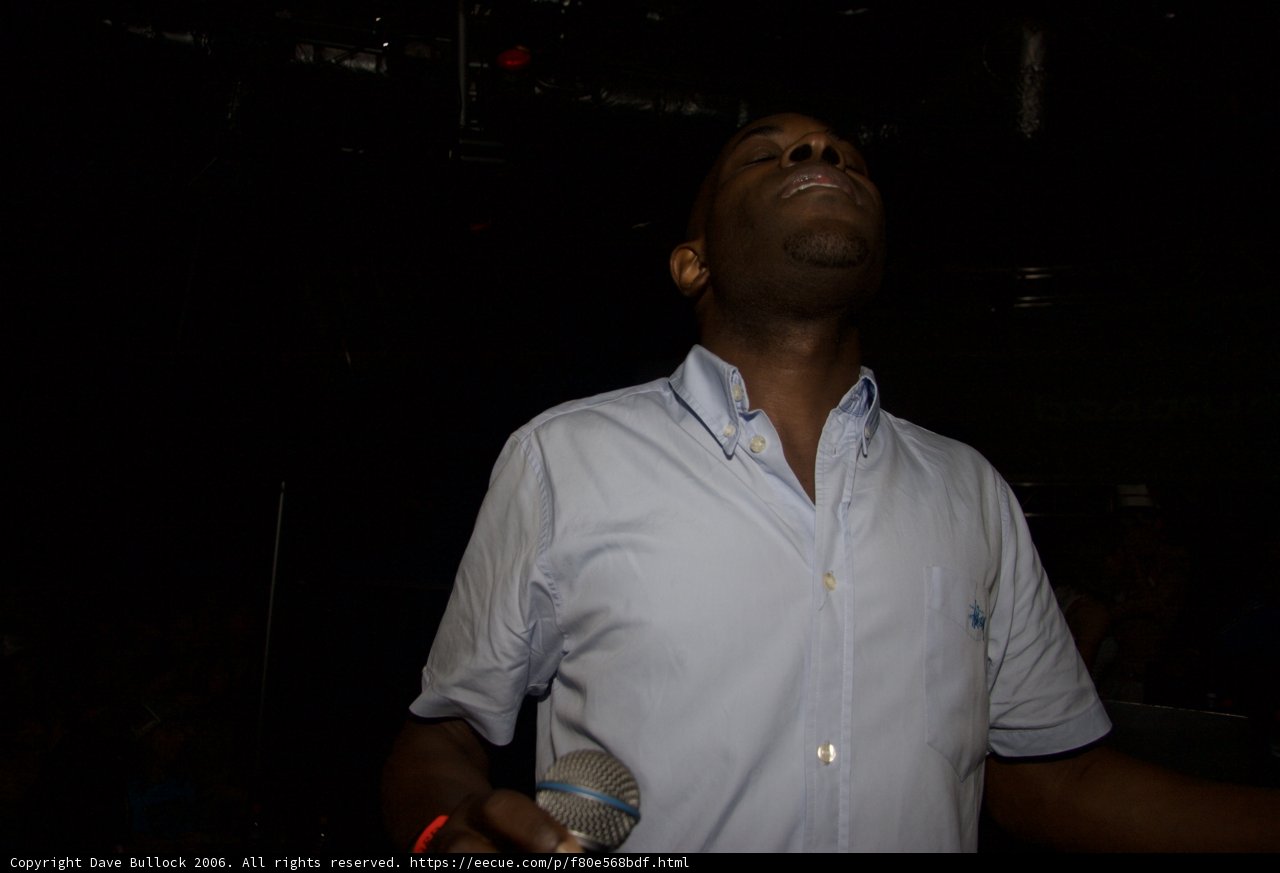 Blue Shirt and Microphone