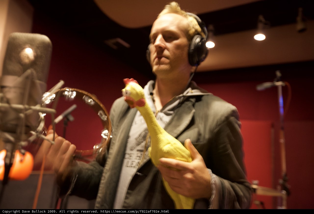 Chicken, Mic, and Headphones
