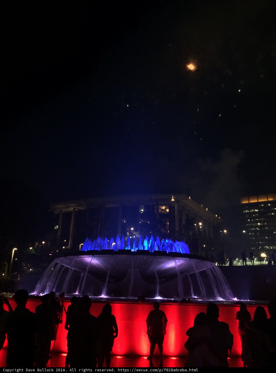 Nighttime Festivities at Civic Center Mall