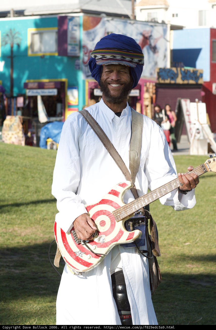 Guitarist in a Turban Serenades the Outdoors
