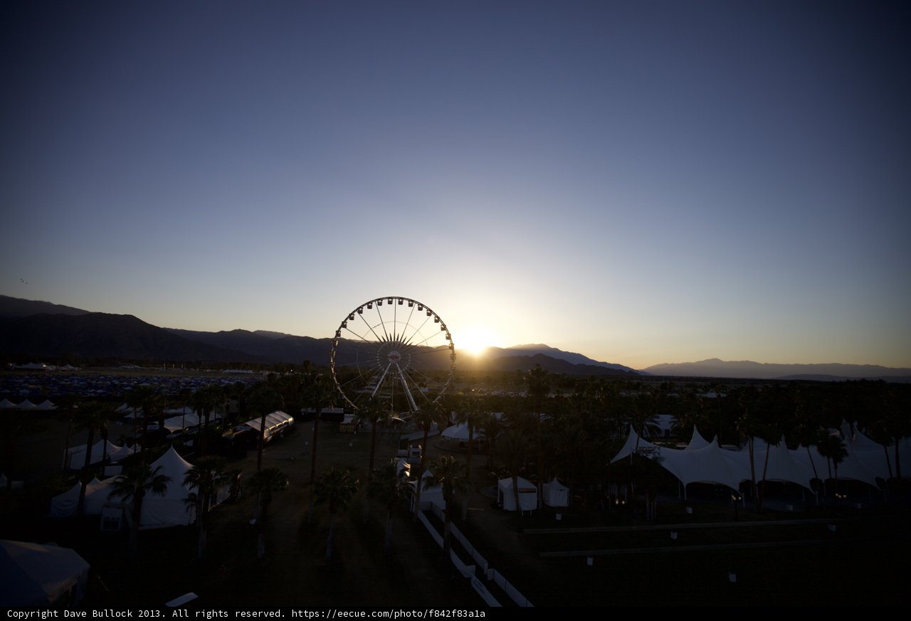 Coachella Ferris Wheel Sunset