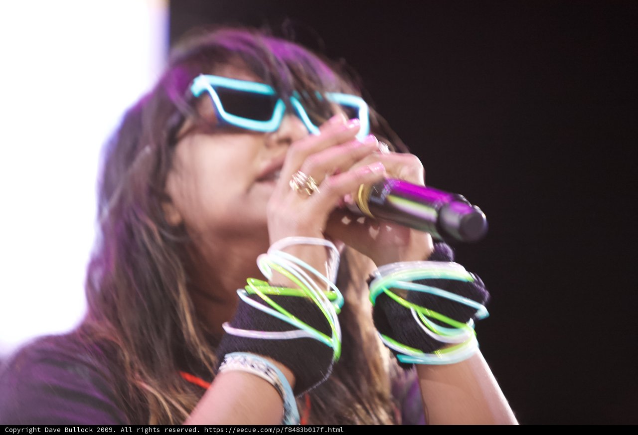 Neon Sunglasses and Microphone Magic