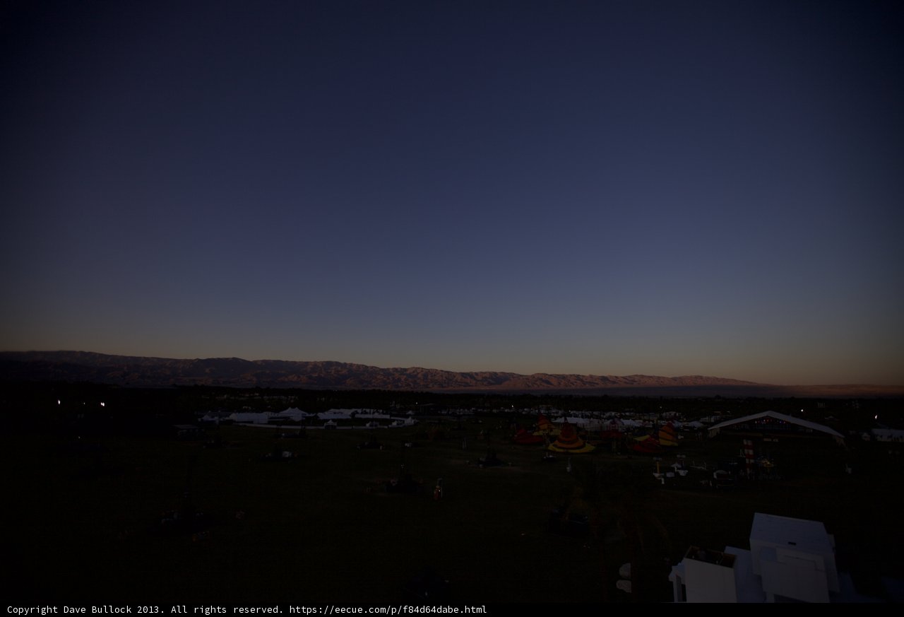 Sunset over the Mountains
