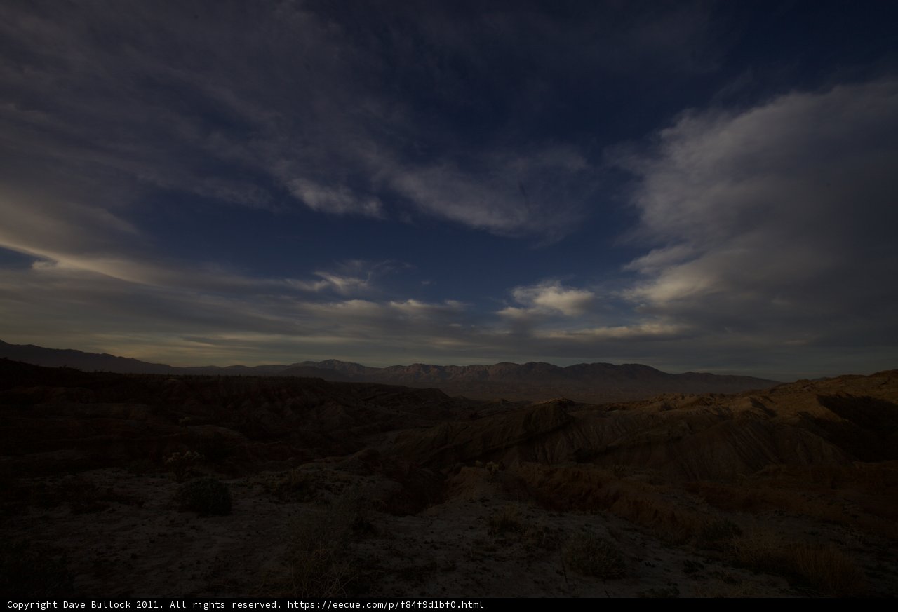 Stormy Skies over Anza-Borrego Plateau