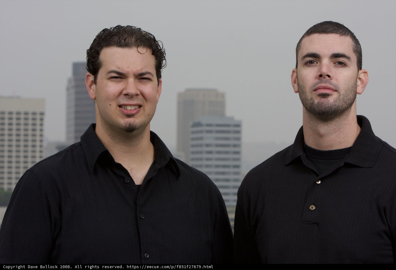 Dan and Dave Standing Tall in the Skyscraper City