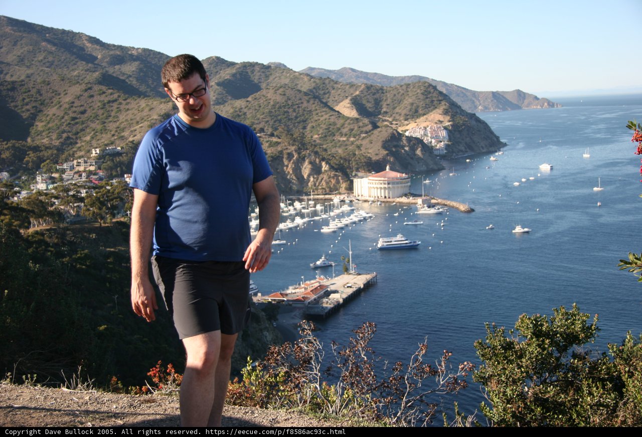 Man Overlooking the Ocean from the Hill