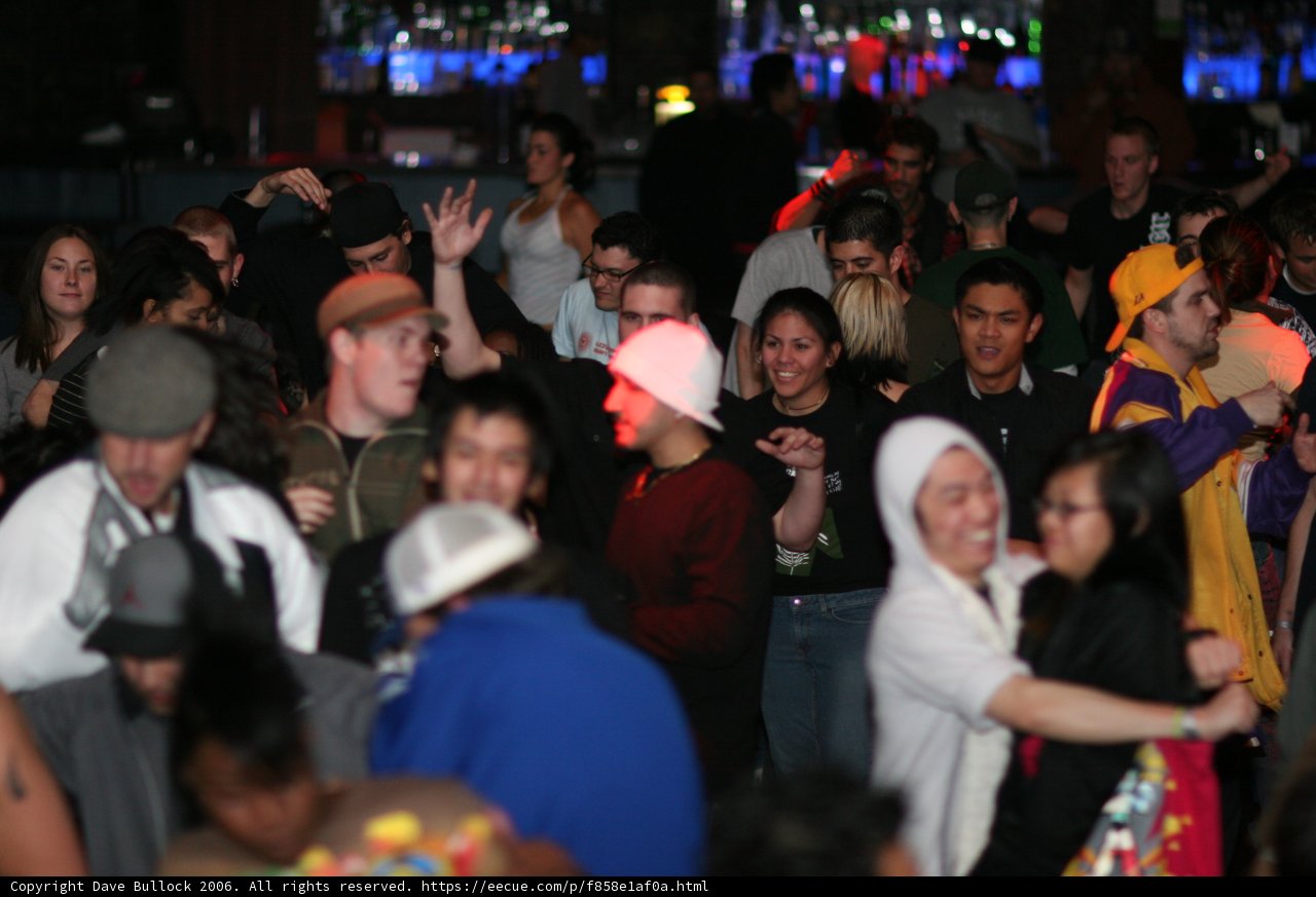 Nightclub Party with Lively Crowd