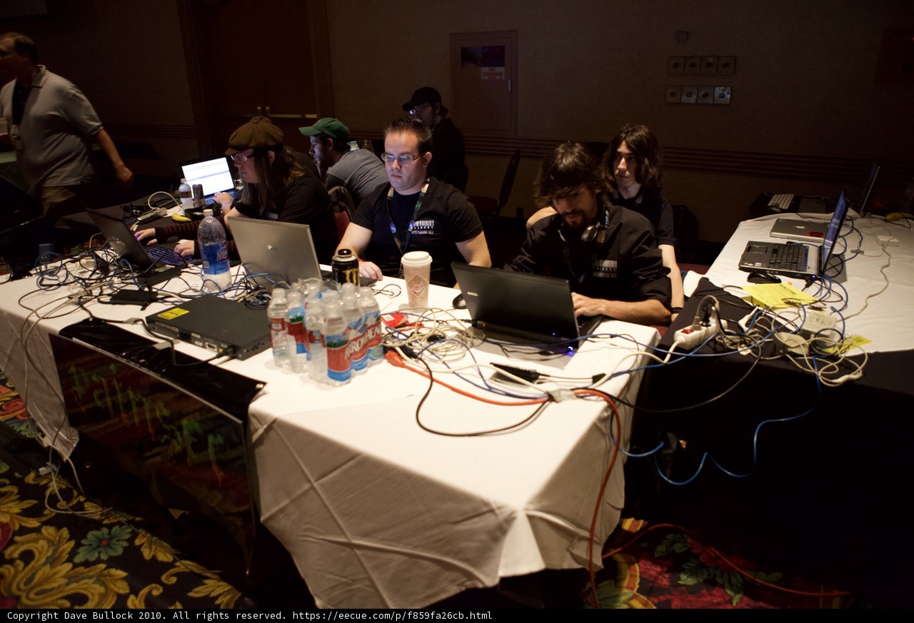 Working Hard at Defcon 18