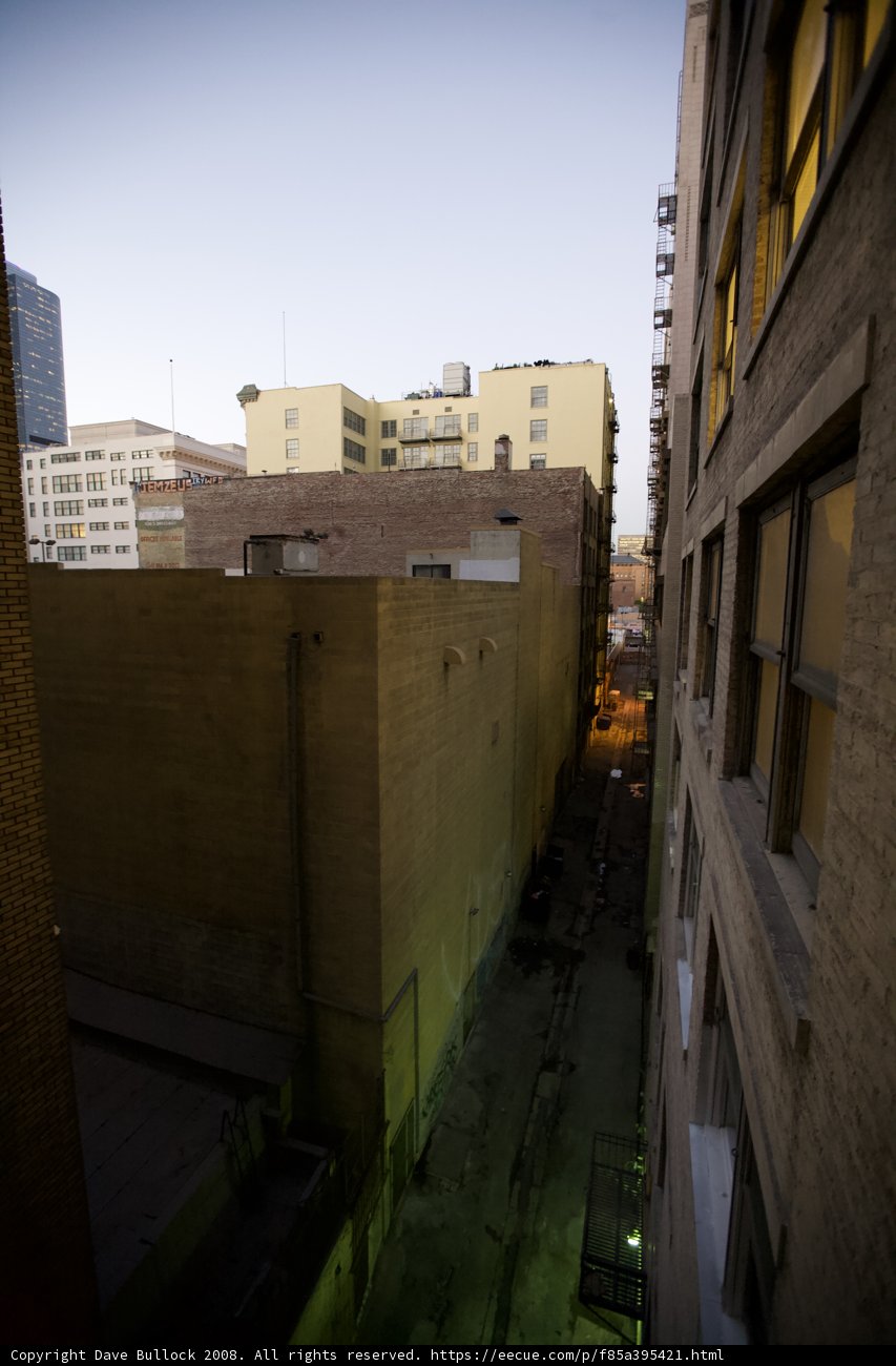 Cityscape from High-Rise Apartment Window