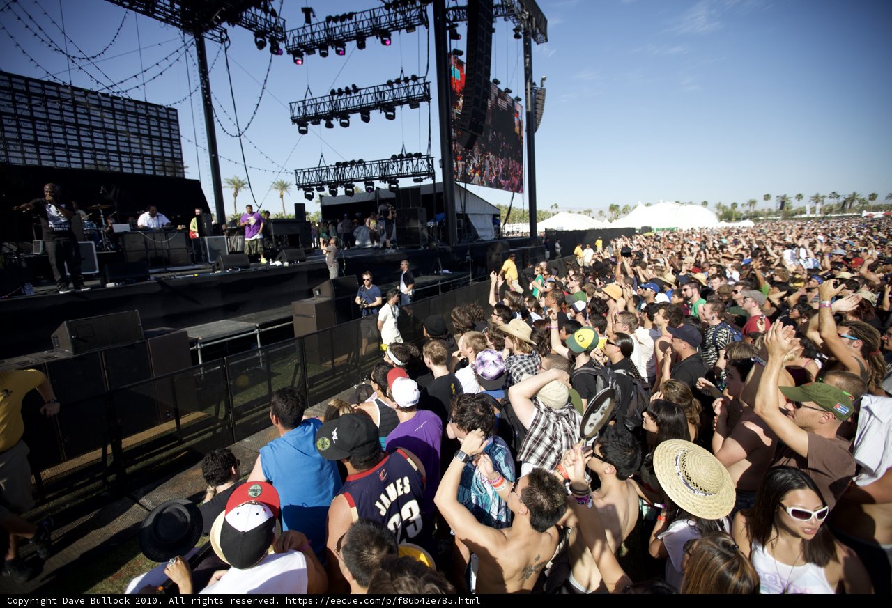 Coachella Sunday Music Festival Crowd