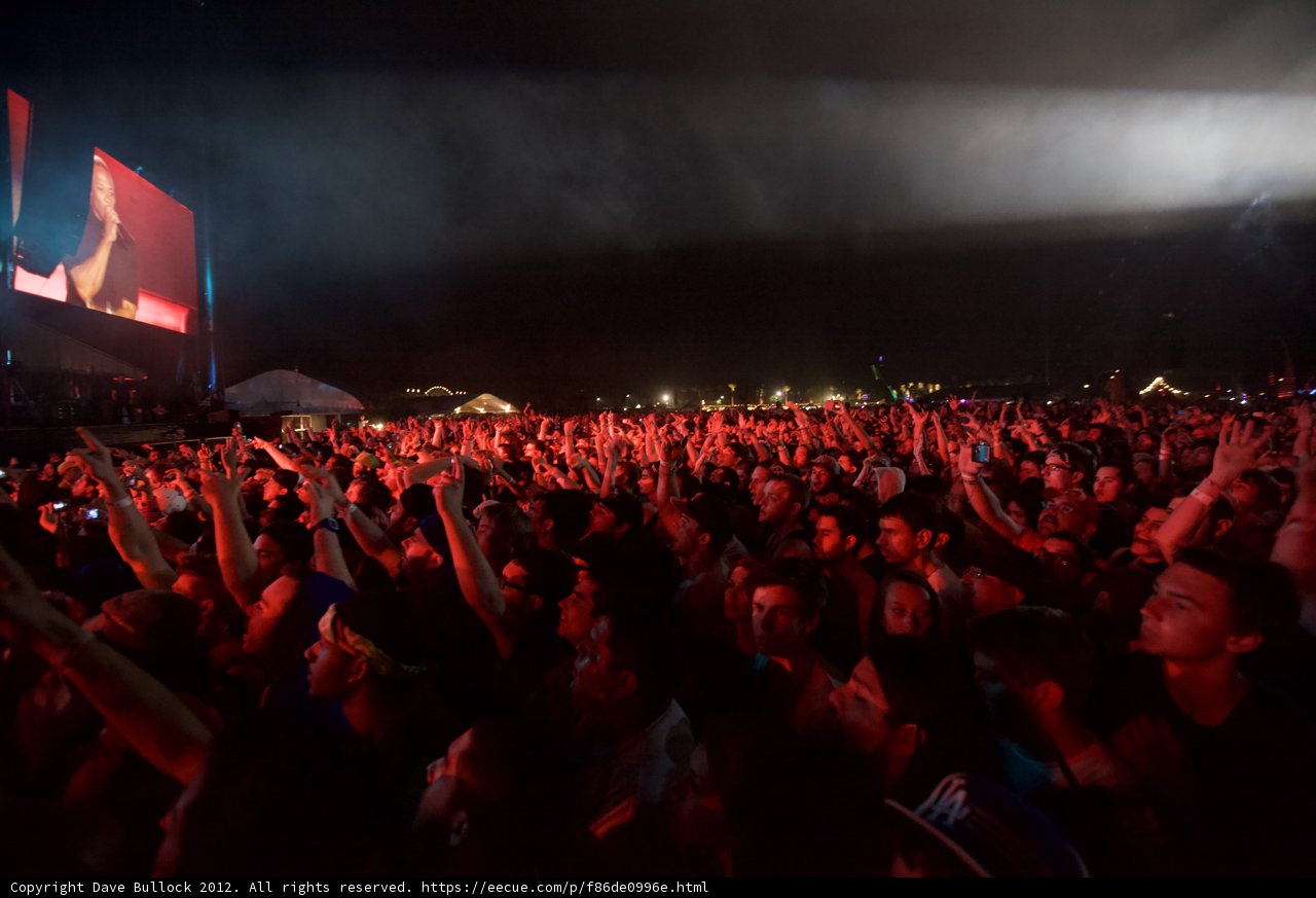 Concert Crowd Lights Up the Night