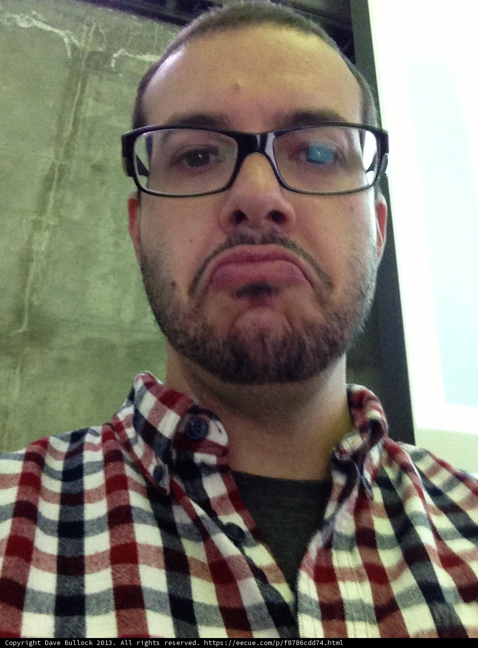 Dave B's Checkered Shirt and Glasses