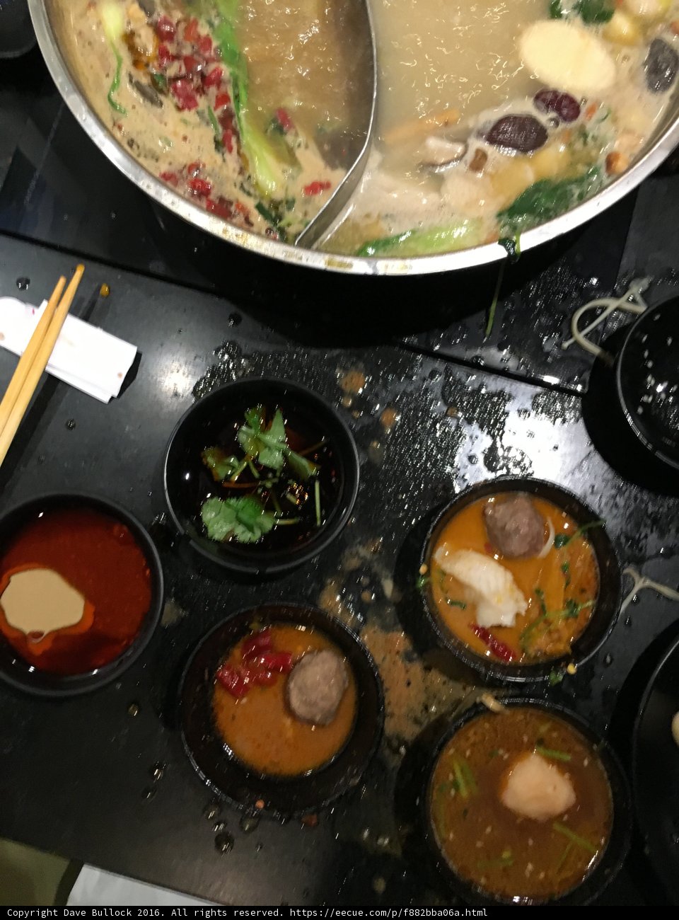 A Delicious Bowl of Soup and Chopsticks