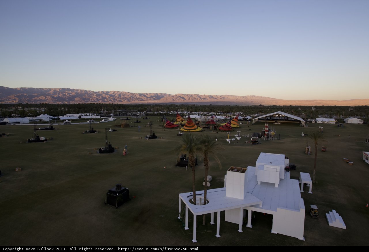 Aerial View of Coachella's Second Weekend Camping Grounds