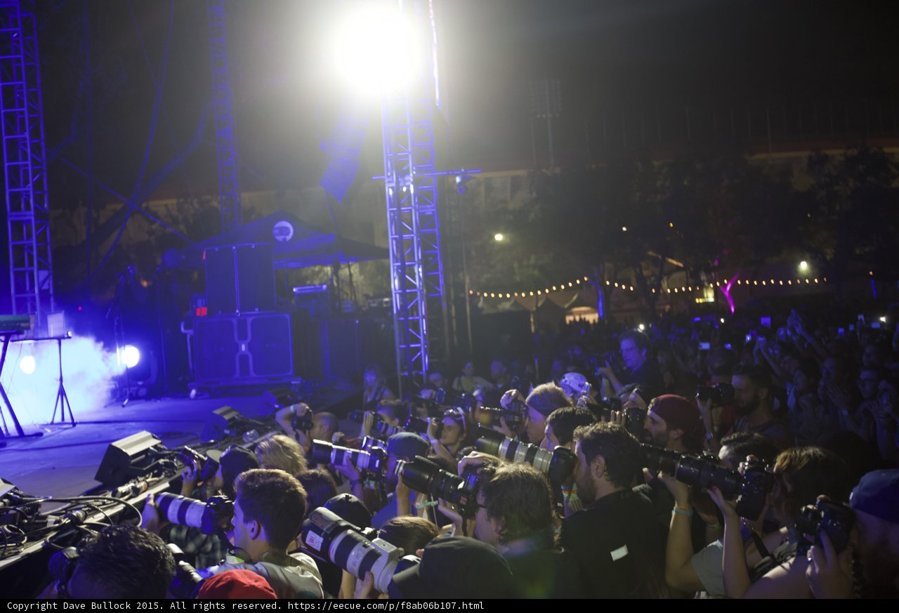 Photo Pit Wide Shot Telephoto Lenses Stage Spotlight