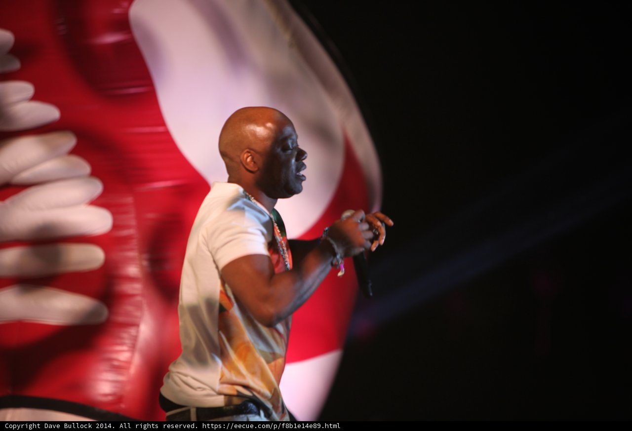 Entertainer on Stage with Microphone