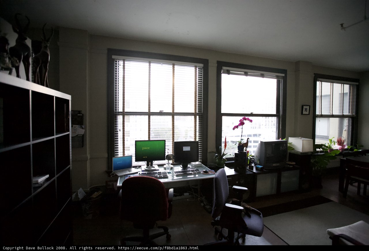 Productive workspace with a view
