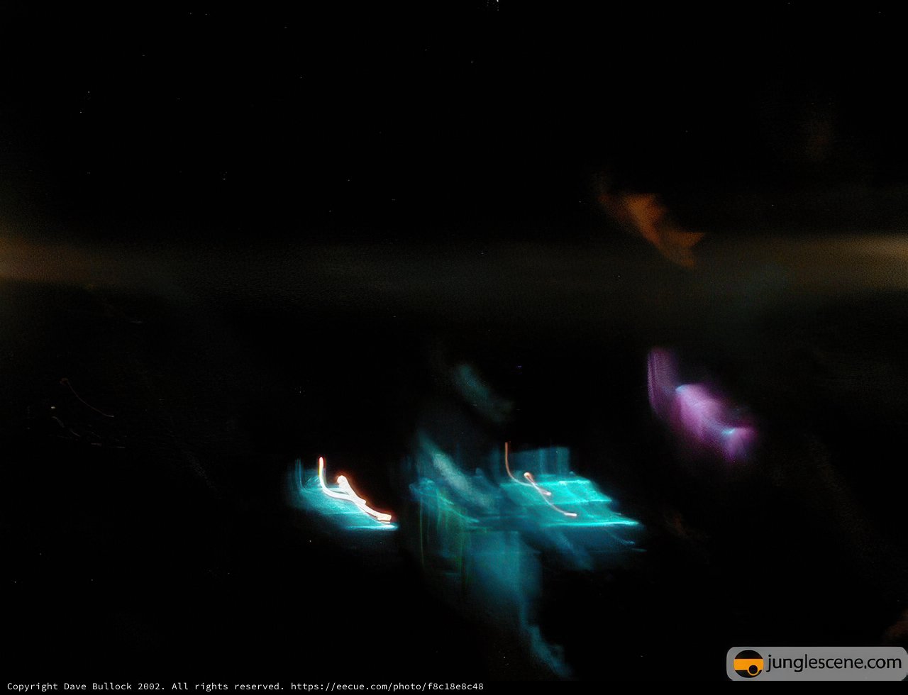 Blurry Figure Amidst the Lights
