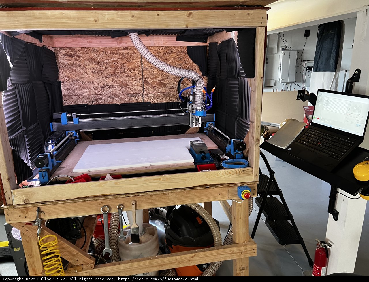Manufacturing Machine with Laptop