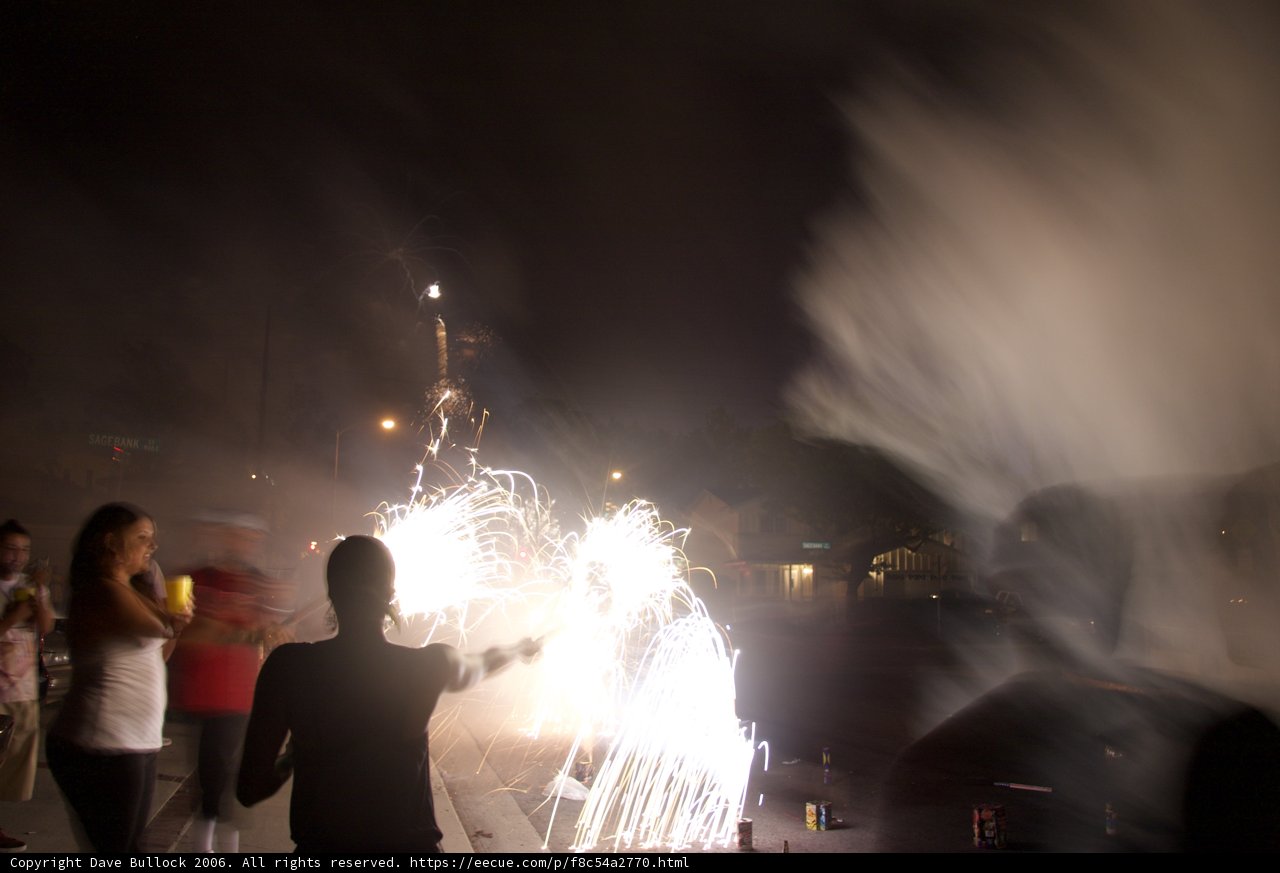 Celebrating Independence Day with Fireworks